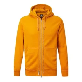 Tam Fermuarlı Spor Günlük Kapüşonlu Gömlekler Unisex Turuncu