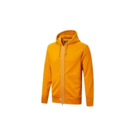Tam Fermuarlı Spor Günlük Kapüşonlu Gömlekler Unisex Turuncu