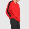 Track Taping Crew Neck Sweatshirt Asya Bedenleri “Red”