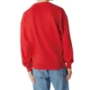 Unisex Logo Baskılı Yuvarlak Yaka Sweatshirt Kırmızı