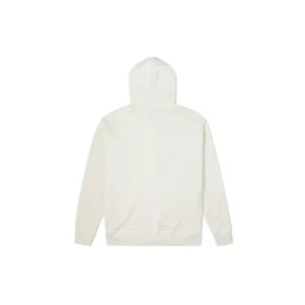 Utility Fleece French Terry Tam Fermuarlı Kapüşonlu Sweatshirt Asya Bedenleri “Beyaz”