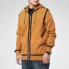 UTILITY FULL ZIP Kapüşonlu Sweatshirt Asya Bedenleri “Koyu Soba Kahverengi”