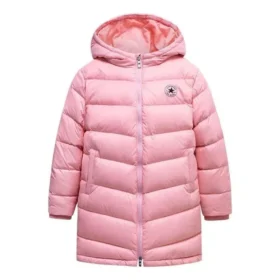 Uzun Aşağı Ceket Asya Bedenleri “Pembe Siyah”