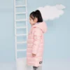 Uzun Aşağı Ceket Asya Bedenleri “Pembe Siyah”