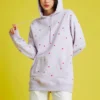 V Day Kapüşonlu Sweatshirt Asya Bedenleri “Mor”