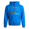 Video Oyunu Grafik Kapüşonlu Sweatshirt Asya Bedenleri “Mavi”