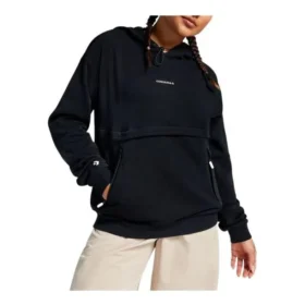 Wordmark Kapüşonlu Sweatshirt Asya Bedenleri “Siyah”