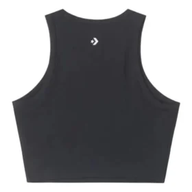 Wordmark Örgü Tank Top Asya Bedenleri “Siyah”
