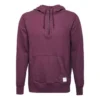 Yarım Fermuarlı Kapüşonlu Sweatshirt Asya Bedenleri “Kırmızı”