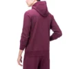 Yarım Fermuarlı Kapüşonlu Sweatshirt Asya Bedenleri “Kırmızı”