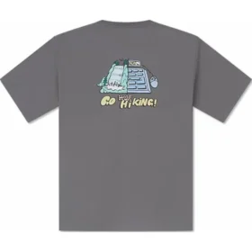 Yazlık Outdoor Grafik Tişört Asya Bedenleri “Gri”