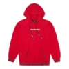 Yeni Yıl Serisi Kaplan Çizgili Kapüşonlu Sweatshirt Kırmızı
