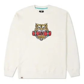 Yeni Yıl Serisi TIGER Desenli Yuvarlak Yakalı Spor Ayakkabı “Milk White”