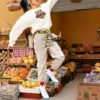Yeni Yıl Serisi TIGER Desenli Yuvarlak Yakalı Spor Ayakkabı “Milk White”