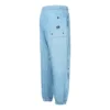 Yükseltilmiş Dokuma Chambray Jogger Asya Bedenleri “Mavi”