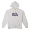 Yükseltilmiş Logo Grafikli OS Ağır Kapüşonlu Sweatshirt Asya Bedenleri “Beyaz”