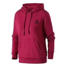 Yıldız Şerit Nakışlı Pullover Kapüşonlu Sweatshirt Asya Bedenleri “Koyu Kırmızı”