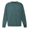 Yıldız Logolu Sweatshirt Asya Bedenleri “Yeşil”