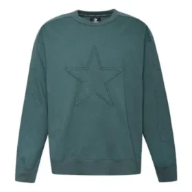 Yıldız Logolu Sweatshirt Asya Bedenleri “Yeşil”