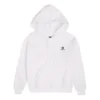 Yıldızlı Chevron Desenli Kapüşonlu Sweatshirt BB Asya Bedenleri “Beyaz”