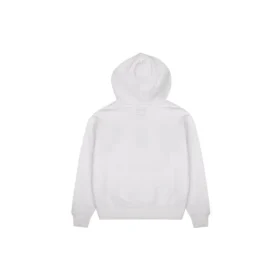 Yıldızlı Chevron Desenli Kapüşonlu Sweatshirt BB Asya Bedenleri “Beyaz”