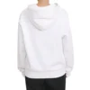 Yıldızlı Chevron Desenli Kapüşonlu Sweatshirt BB Asya Bedenleri “Beyaz”