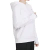 Yıldızlı Chevron Desenli Kapüşonlu Sweatshirt BB Asya Bedenleri “Beyaz”