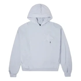 Yıldızlı Kapüşonlu Sweatshirt Asya Bedenleri “Açık Mor”