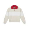 YOTD Yarım Fermuarlı Sweatshirt Asya Bedenleri “Bej”