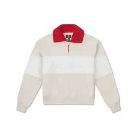 YOTD Yarım Fermuarlı Sweatshirt Asya Bedenleri “Bej”
