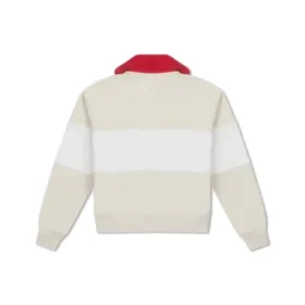 YOTD Yarım Fermuarlı Sweatshirt Asya Bedenleri “Bej”