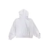 Zincir Dikişli Kapüşonlu Sweatshirt Asya Bedenleri “Açık Mor”