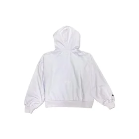 Zincir Dikişli Kapüşonlu Sweatshirt Asya Bedenleri “Açık Mor”