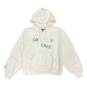 Zincir Dikişli Kapüşonlu Sweatshirt Asya Bedenleri “Bej”